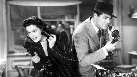 His Girl Friday! A Fast-Paced Screwball Comedy Starring Cary Grant and Rosalind Russell!